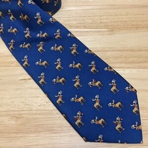 Tommy Hilfiger Silk Christmas moose tie